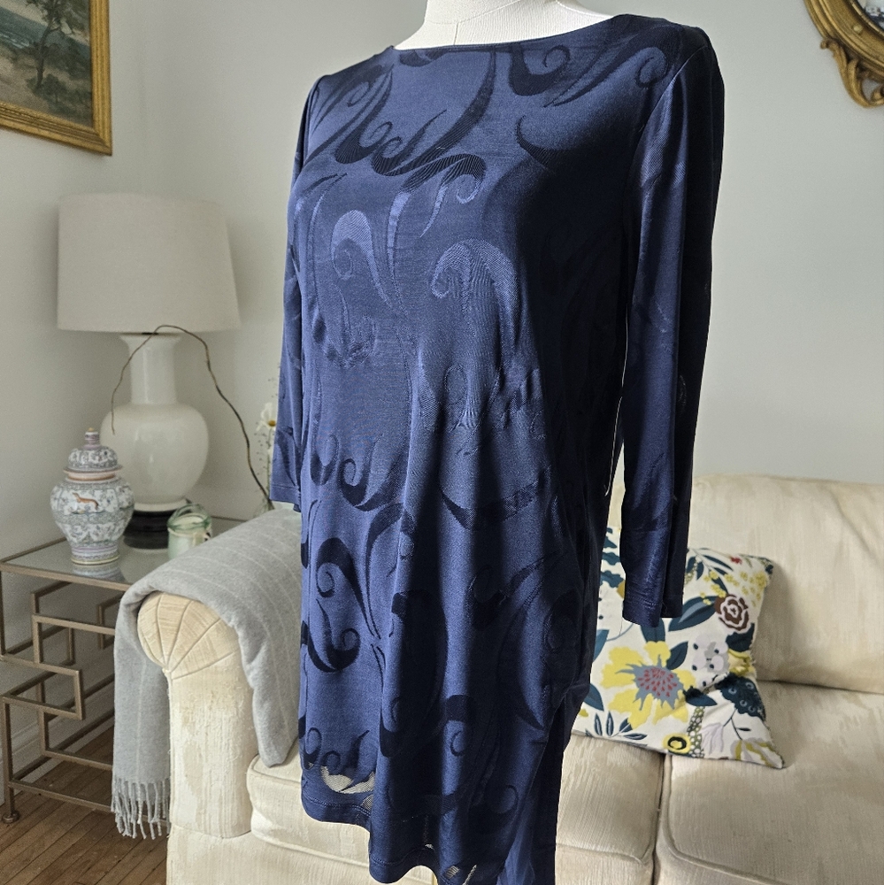 Chico's Navy Travelers Tunic